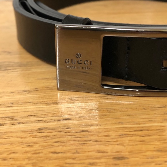 GUCCI Leather Belt, Black, 75/30 main image 14